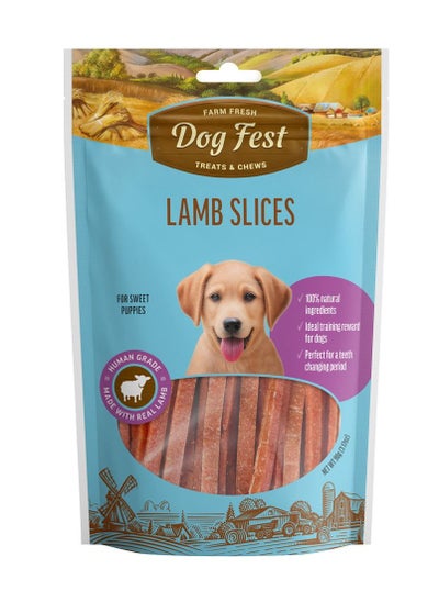 Buy Lamb Slice Treats For Puppies 90G in UAE