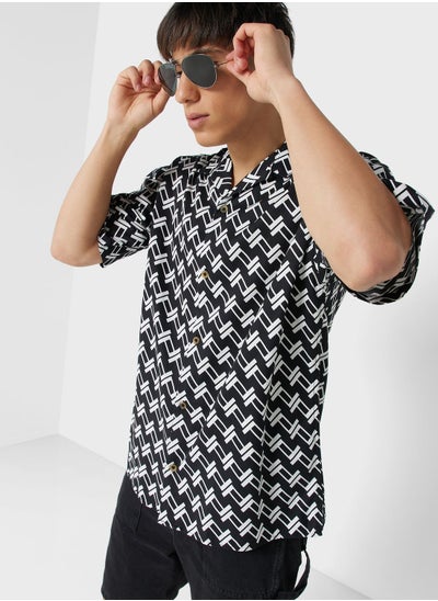 Buy Tencel Aop Print Regular Fit Shirt in Saudi Arabia