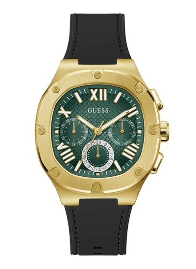 اشتري Men's Black Gold Green Dial Multi-function Watch - GW0571G3 في الامارات