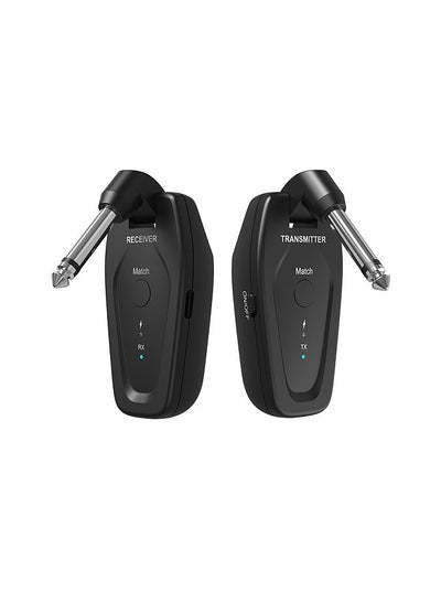 Buy UHF Wireless Transmitter & Receiver Wireless System Rechargeable Audio TX and RX 6.35mm Plug 50M Transmission Range in Saudi Arabia