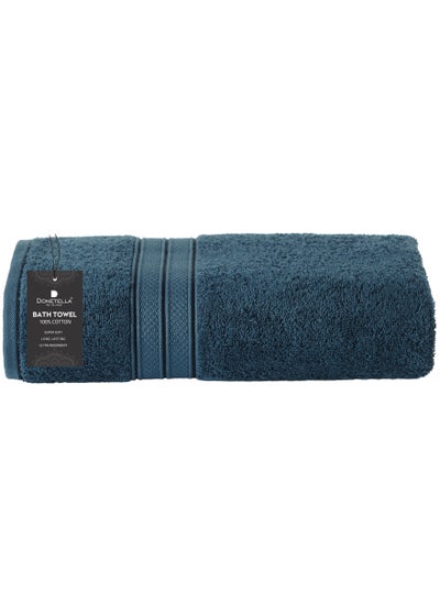 Buy Premium 100 % Combed Cotton 1-Pcs Bath Towel(70 X 140 CM) 600 GSM Large Towel, Highly Absorbent, Quick Dry,Best Towel for Bathroom, Spa And Hotel,Dark Blue in Saudi Arabia