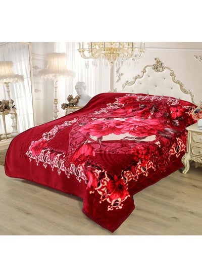 اشتري Double Ply Premium Korea Quality Blanket Made By 100% Polyester Spun Yarn Obtained From Virgin Polyester Which Is Suitable For Winter And Rainy Season في السعودية