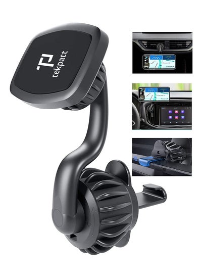 اشتري Tekpatt Car Phone Holder, Universal Air Vent Car Mobile holder, 360° Rotation Universal Magnetic Holder, Vehicle mount Car Holder for phone, Magnetic Phone Holder for Car Accessories - VEN-360B في السعودية