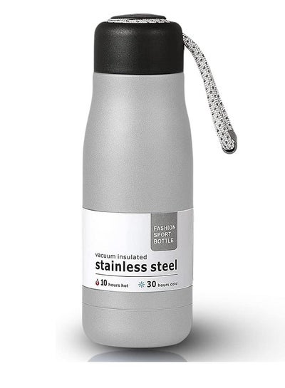 Buy Stainless Steel Vacuum Insulated Bottle Sports Water Bottle 350ml-Sliver in Egypt