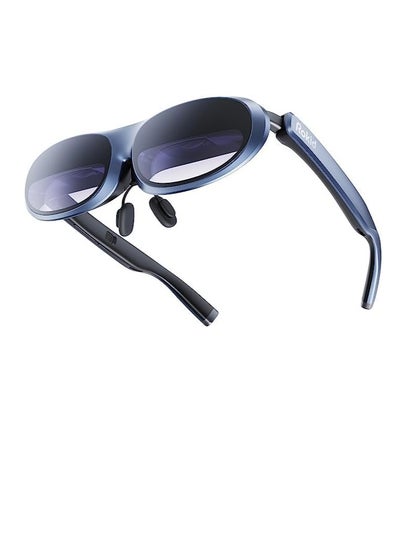 اشتري Rokid Max AR 3D Smart Glasses, FHD 1920 x 1080 Pixel RGB Per Eye, 6 Brightness Level, 120Hz Refresh Rate, Enhance 9-Axis (IMU), 3DoF Head Tracking, Wearing Detection Sensors, Space Blue | Rokid MAX في الامارات