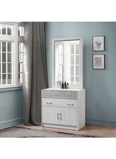 اشتري Liverpool 2-Drawer 2-Door Young Dresser with Mirror 40 x 76 x 80 cm في الامارات