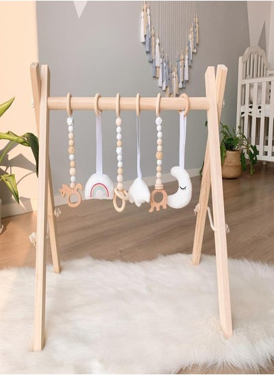 Buy Oasisgalore Wooden Baby Play Gym Foldable Frame Activity Gym for Baby Shower Gift in UAE