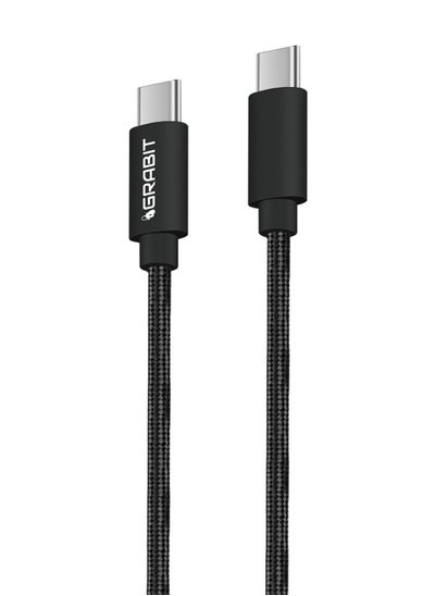 Buy Type-C to Type-C Cable 60W Black in UAE