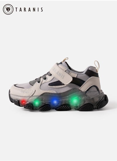 Buy 2024 New Summer Kids Boy Fashion LED Flashing Light Sneakers in Saudi Arabia