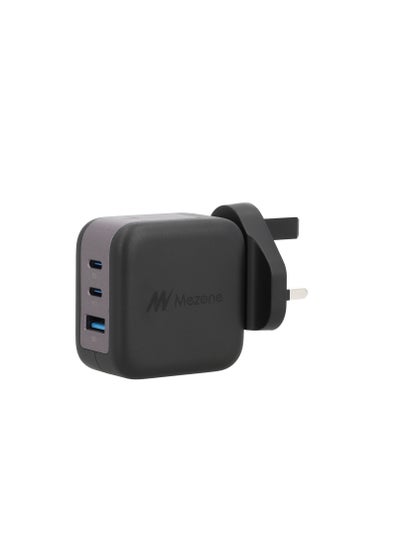 Buy 67W USB C Charger 3-Port GaN Laptop Charger, Type C Fast Charging Wall Charger UK Plug Compatile for MacBook Pro/Air, HP/Dell/Lenovo, iPad Pro/Air, iPhone 15 Series,Galaxy S24 Ultra/S23, etc - Black in UAE