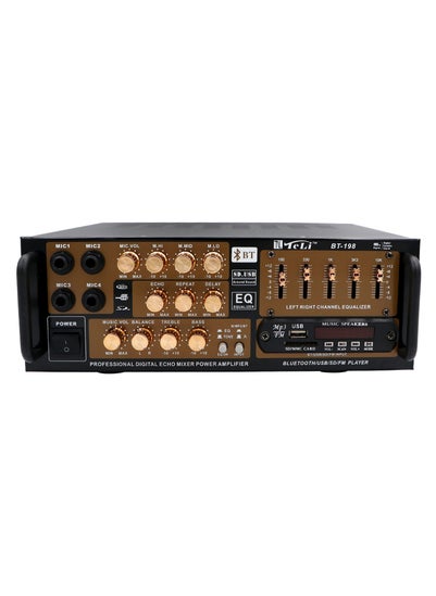 اشتري Teli Professional Digital Echo Mixer Power Amplifier, Gold/Black في الامارات