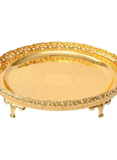 Buy Gold Oval Tray 52 Cm in Egypt