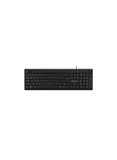 Buy Meetion MT-K100 USB Standard Wired Keyboard - Black in Egypt