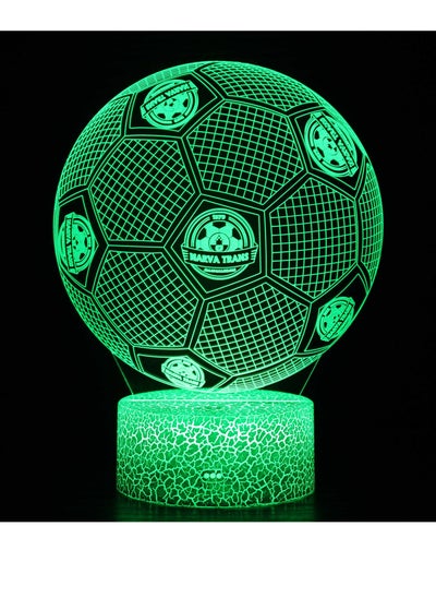 اشتري Five Major League Football Team 3D LED Multicolor Night Light Touch 7/16 Color Remote Control Illusion Light Visual Table Lamp Gift Light Team Narva Trans في الامارات