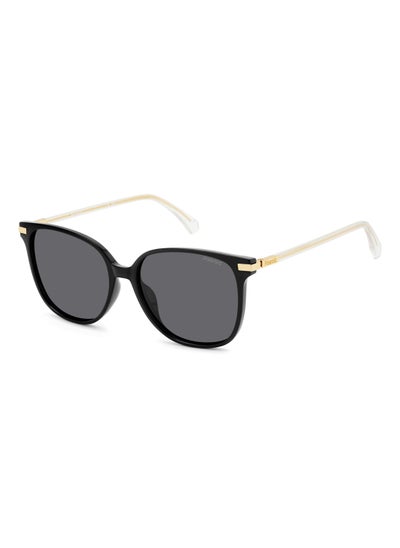 Buy Women's Polarized Square Shape Metal Sunglasses Pld 4170/G/S/X Grey 50 - Lens Size: 49.6 Mm - Gold Grey in UAE