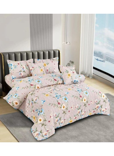 Buy Double summer quilt set mattress system 6 pieces medium fixed filling size 230 x 250 in Saudi Arabia