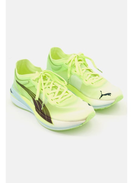 Buy Women Lace Up Deviate Elite Running Shoes, Neon Yellow Combo in Saudi Arabia