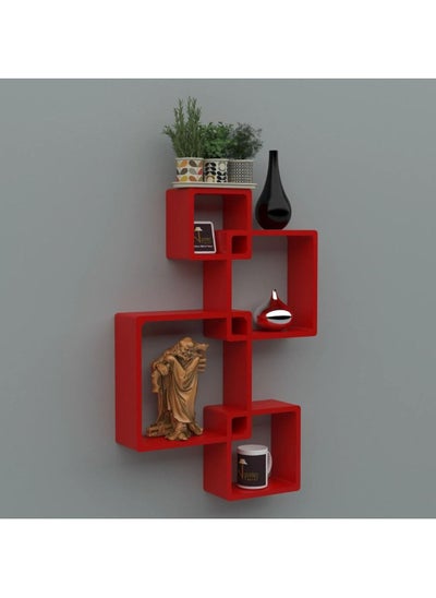 Buy Rafuf Intersecting Floating Wall Shelves with 4 Shelves in UAE