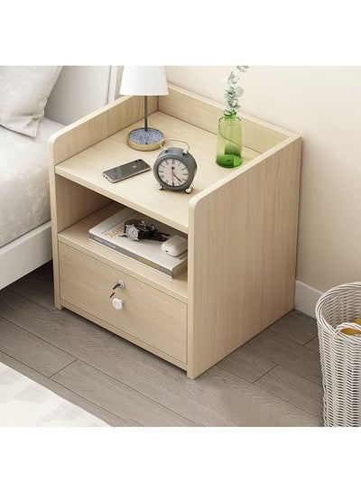 Buy Home Bedside Storage Cabinet With Drawer And Shelf in UAE