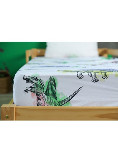 اشتري Dinozone-Shadows Fitted Sheet Multicolour 90x200+25 cm في الامارات