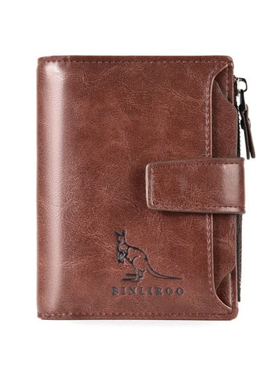 Buy Men's Multi Card Slot Anti-Theft Brush Wallet in UAE