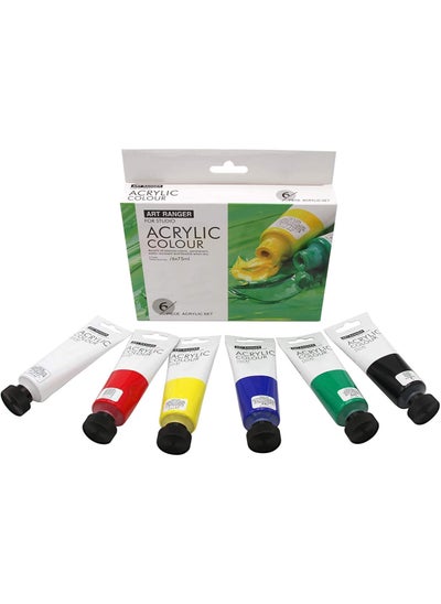 Buy ART RANGERS Acrylic Colors , Set Of 6 Tubes 75 ML - FEA0675T-R in Egypt