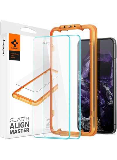 اشتري Glastr Align Master for Google Pixel 8 Screen Protector Premium Tempered Glass [Case Friendly] - 2 Pack في الامارات