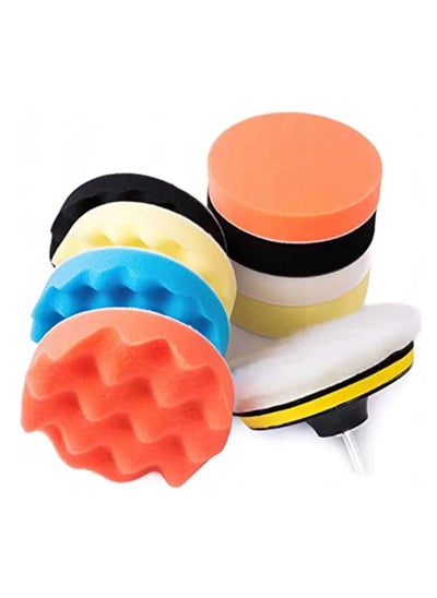 Buy Auto Polishing Pad Kit 3-Inch Buffing Pad 10 Pcs Polishing Pads Kit Car Buffer Polisher Kit Drill Buffing Kit With Drill Adapter For Car Polishing Waxing Sealing Glaz in UAE