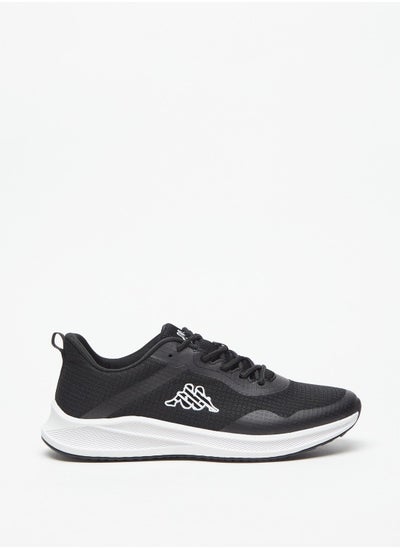 Buy Men's Logo Print Low-Ankle Sneakers with Lace-Up Closure in UAE