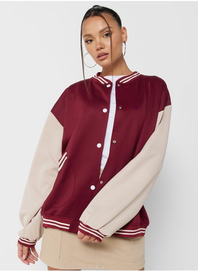 Buy Oversize Varsity Bomber Jacket in Saudi Arabia