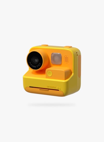 Buy Kids Print Camera 48MP 1080P 800mAh - Yellow in UAE
