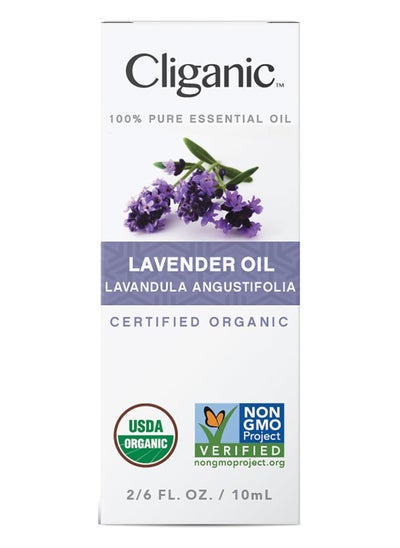 اشتري Cliganic USDA Organic Lavender Essential Oil - 100% Pure, Undiluted, Natural, Non-GMO (10ml), Therapeutic Grade for Aromatherapy Diffuser | Lavandula Angustifolia في السعودية