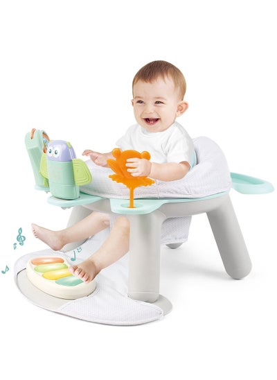 Buy 2-IN-1 Dining Chair/ Toddler Play Seat W/ Pedal Piano -White in UAE