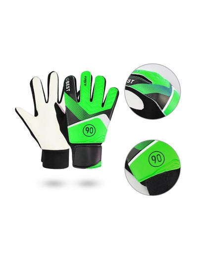 Buy Soccer Goalie Goalkeeper Gloves for Kids Boys Children Football Gloves with Strong Grips Palms in Saudi Arabia