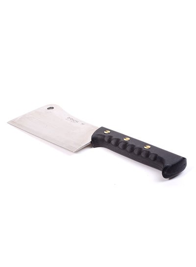 اشتري Cleaver knife 20 cm silver with black handle في السعودية