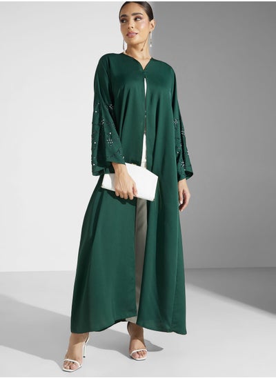 Buy Embellished Detail Abaya in UAE