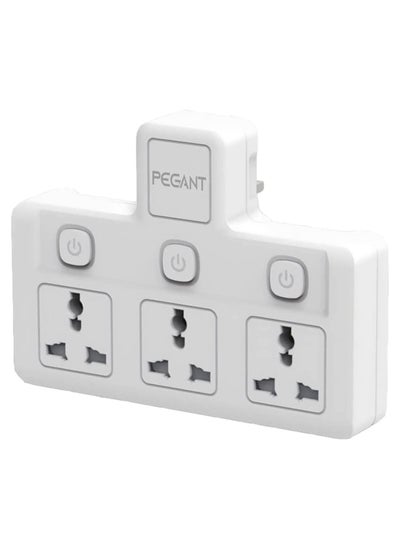 Buy 3 Way Universal Multi Plug Power Extension Socket Adapter in Saudi Arabia