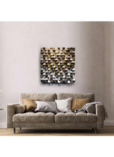 Buy Gold And Silver Acoustic Panel By Woodeometry in Egypt