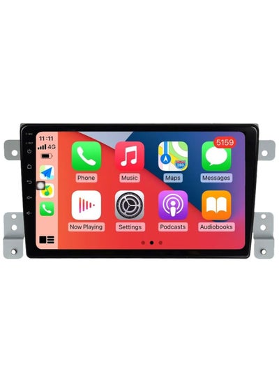 Buy Android Car Stereo for Suzuki Grand Vitara 2005 To 2015 4GB RAM 64GB ROM 9 Inch Support Apple Carplay, MirrorLink WiFi BT, IPS Touch Screen with AHD Camera Included in UAE