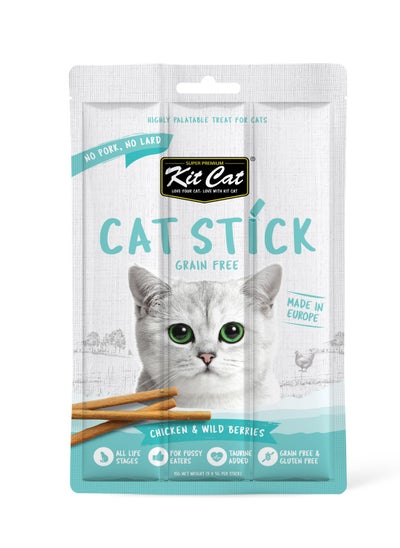 Buy "Kit Cat Grain Free Cat Stick Chicken & Wild Berries 15g" in UAE