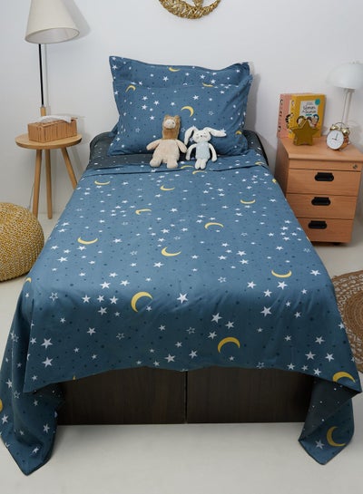 Buy Stars & Moon Print Bedding Set - Double 200X200Cm in UAE