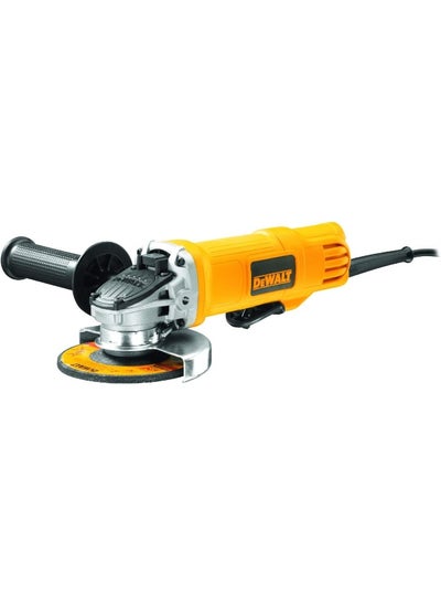 Buy Dewalt DWE4120-B5 115W Paddle Switch Angle Grinder Yellow Black in UAE