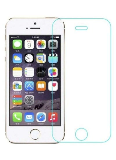 Buy Tempered Glass Screen Protector For Apple iPhone 5/5S Clear in UAE