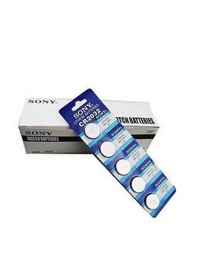 Buy 5 Pcs CR2032 3V Lithium Battery 1 Pack in UAE