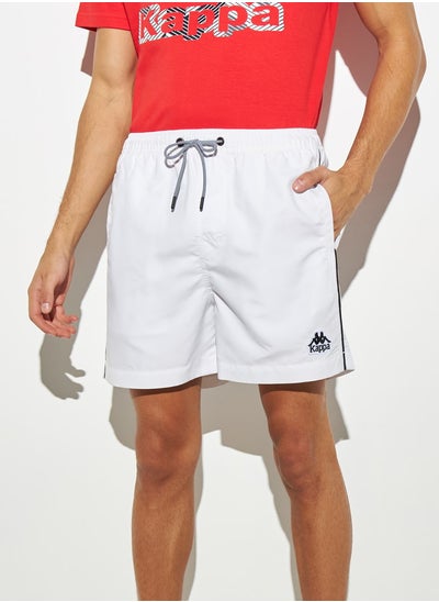 Buy Kappa Solid Shorts with Drawstring Closure and Pockets in Saudi Arabia