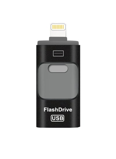 اشتري 512GB USB Flash Drive, Shock Proof Durable External USB Flash Drive, Safe And Stable USB Memory Stick, Convenient And Fast I-flash Drive for iphone, (512GB Black Color) في الامارات