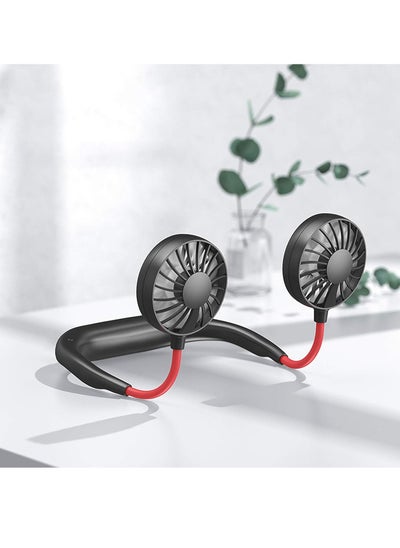 Buy Rechargeable Neck Fan with 3 Speed Modes in Saudi Arabia