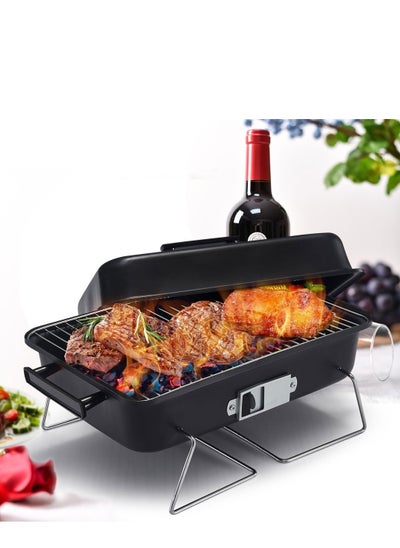 Buy Dorkis Portable Folding Barbecue Grill, Portable Charcoal Grill, Foldable Portable Charcoal BBQ Barbecue Grill in UAE