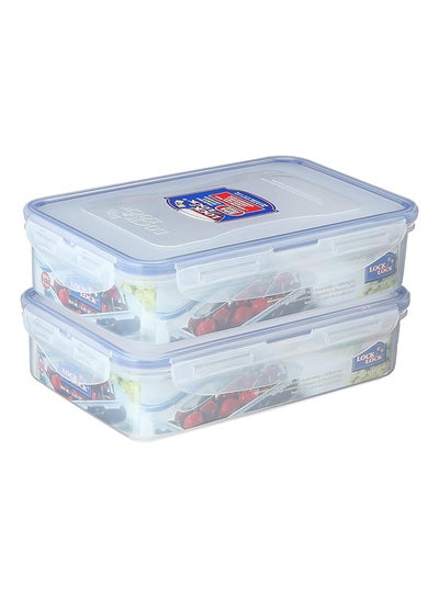 Buy 2-Piece Food Container Set Colour Lid Set Hpl816 in Egypt
