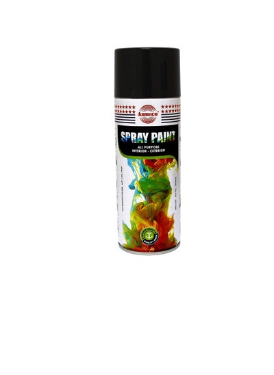 Buy Asmaco Spray Paint Black Matt in UAE